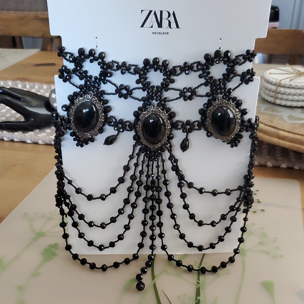 NWT Zara Victorian Goth Style Choker Necklace